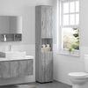 vidaXL Ensemble d'armoire de salle de bain TULUM Gris Sonoma