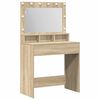 vidaXL Table de Toilette Ch&ecirc;ne Sonoma 75,5 x 41 x 135 cm