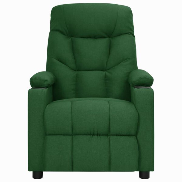 vidaXL Fauteuil Vert fonc&eacute; Tissu