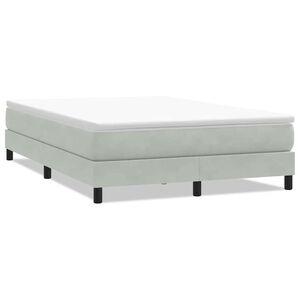 vidaXL Sommier &agrave; lattes de lit sans matelas gris clair 160x210 cm