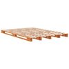 vidaXL Lit de palette sans matelas cire marron 140x200 cm pin massif