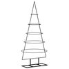 vidaXL Arbre de Noël en métal pour décoration noir 125 cm