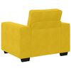 vidaXL Ensemble de canap&eacute;s 3 pcs avec coussins Jaune Velours