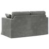 vidaXL Canap&eacute; Gris fonc&eacute; 138 x 78 x 80 cm Velours