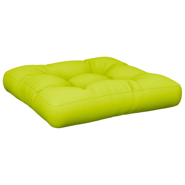 vidaXL Coussins de palette lot de 2 vert vif tissu