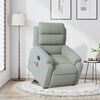 vidaXL Fauteuil inclinable de massage électrique gris clair velours