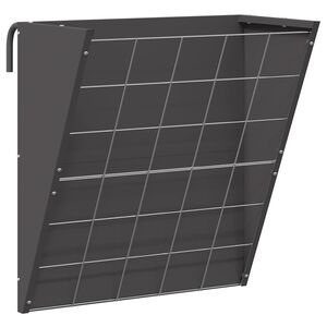 vidaXL R&acirc;telier &agrave; foin suspendu Noir 61 x 33 x 66 cm 5 kg