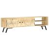 vidaXL Meuble TV 140x30x40 cm bois de manguier massif