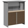 vidaXL Armoire de lavabo de salle de bain BODO gris 70x35x80 cm