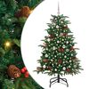 vidaXL Sapin de No&euml;l artificiel Vert 150 cm PVC, m&eacute;tal et plastique