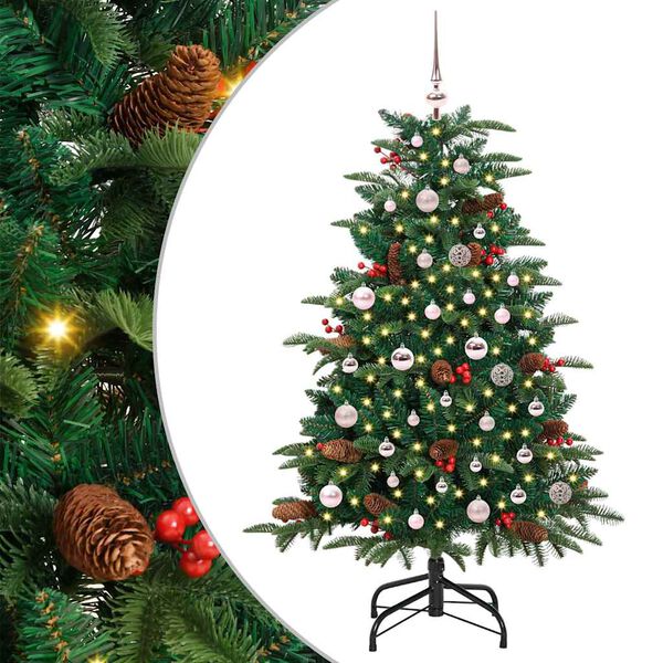 vidaXL Sapin de No&euml;l artificiel Vert 150 cm PVC, m&eacute;tal et plastique