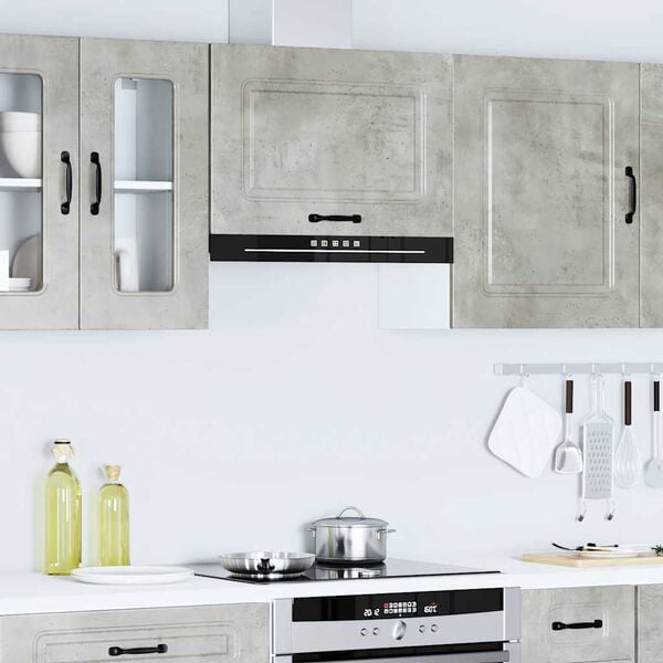 vidaXL Armoire murale de cuisine Kalmar gris b&eacute;ton bois d'ing&eacute;nierie