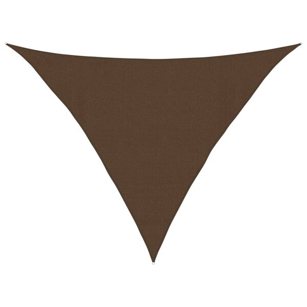 vidaXL Voile d'ombrage 160 g/m&sup2; Marron 4x4x5,8 m PEHD