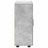 vidaXL Cabinet en Bois avec stockage Gris b&eacute;ton 88,5 x 30,5 x 73 cm