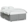 vidaXL Cadre de lit sans matelas gris clair 160x200 cm tissu