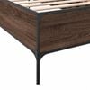 vidaXL Cadre de lit sans matelas ch&ecirc;ne marron 90x190 cm