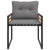 vidaXL Ensemble de meubles d'extérieur avec coussin 3 pcs Gris clair
