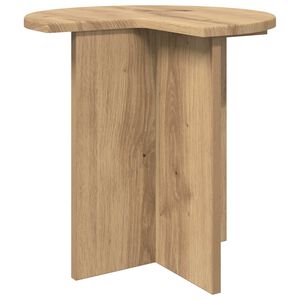 vidaXL Table d'appoint Ch&ecirc;ne artisanal &Oslash; 39 x 38 cm Bois d'ing&eacute;nierie