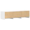 vidaXL Meuble TV Blanc 140x40x35,5 cm Bois d'ingénierie