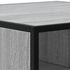 vidaXL Table basse sonoma gris 80x80x30 cm bois d'ing&eacute;nierie et m&eacute;tal