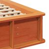 vidaXL Cadre de lit Brun cire 120 x 200 cm Pin massif