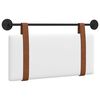 vidaXL T&ecirc;te de lit suspendue Blanc PU antique