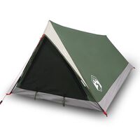 vidaXL Tente de camping 2 personnes vert 200x120x88/62cm taffetas 185T