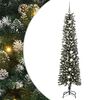 vidaXL Sapin de No&euml;l artificiel Vert 210 cm PVC, plastique et acier