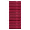 vidaXL Serviettes de bain FROGN 10pcs bordeaux 100x150cm 360 g/m&sup2;