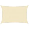 vidaXL Voile d'ombrage 160 g/m&sup2; Cr&egrave;me 2x3 m PEHD