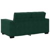 vidaXL Ensemble de canap&eacute;s 3 pcs avec coussins Vert fonc&eacute; Velours