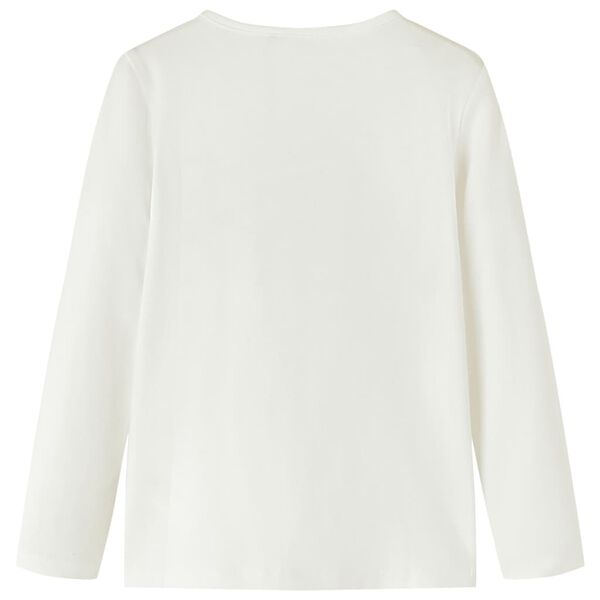 T-shirt enfants &agrave; manches longues &eacute;cru 128