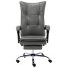 vidaXL Chaise de bureau Anthracite Similicuir