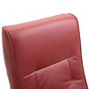 vidaXL Fauteuil de massage Rouge bordeaux Similicuir