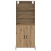 vidaXL Haut Armoire Ch&ecirc;ne artisanal 69,5 x 32,5 x 180 cm