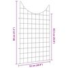 vidaXL Ensemble de cl&ocirc;ture de jardin 8 pcs Vert 50 x 80 cm Acier