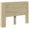 vidaXL Cabinet de T&ecirc;te de Lit avec LED Sonoma Bois d'ing&eacute;nierie