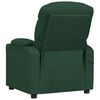 vidaXL Fauteuil &eacute;lectrique de massage Vert fonc&eacute; Tissu
