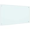vidaXL Protection de cuisine 2 pcs Blanc 100 x 60 cm verre tremp&eacute;