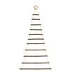 vidaXL Sapin de No&euml;l suspendu avec &eacute;toile sup&eacute;rieure 74 x 150 cm Branche naturelle