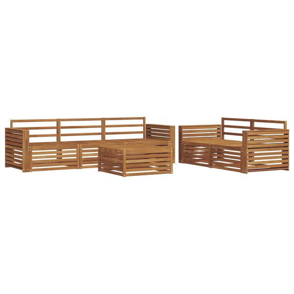 vidaXL Ensemble de canap&eacute;s d'ext&eacute;rieur 6 pcs Naturel