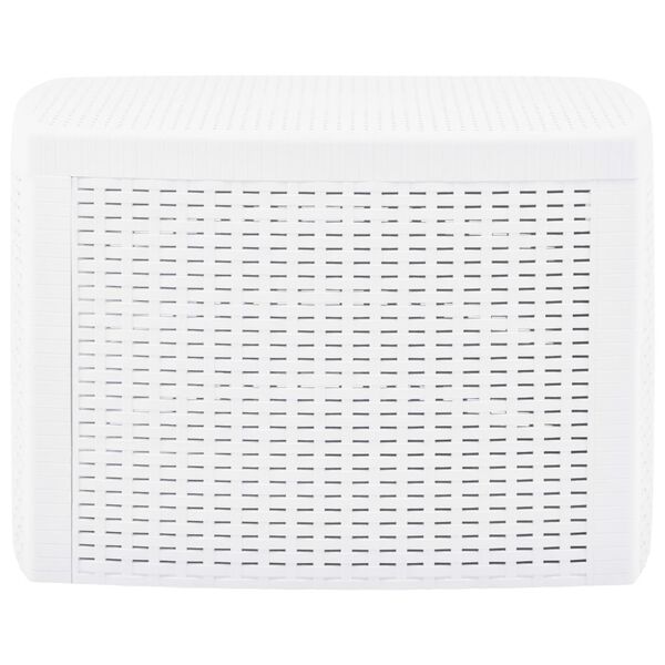 vidaXL Table d'appoint Blanc 54x54x36,5 cm Plastique