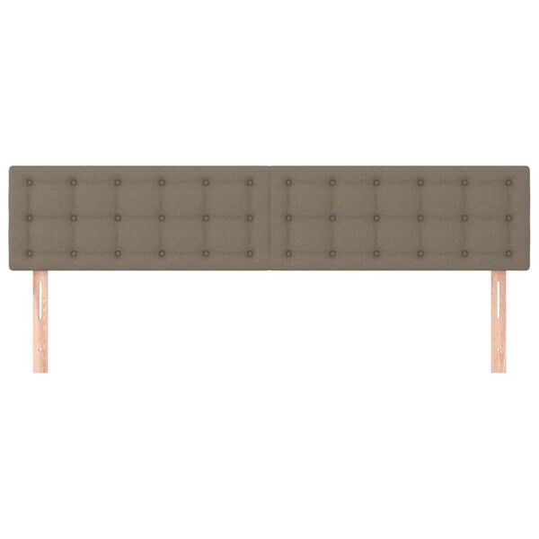 vidaXL T&ecirc;tes de lit Taupe 180x5x78/88 cm Tissu