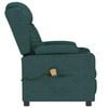 vidaXL Fauteuil de massage Vert foncé Tissu
