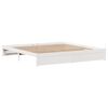 vidaXL Cadre de lit sans matelas blanc 200x200 cm bois massif de pin