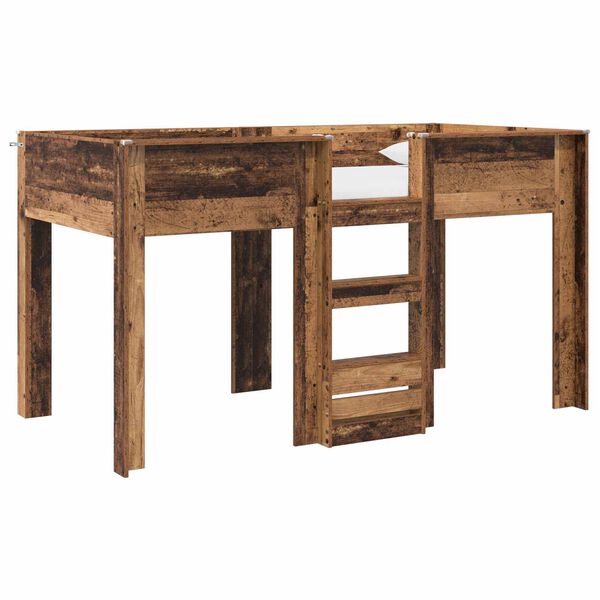 vidaXL Lit Superpos&eacute; pour Enfants Bois ancien 100 x 200 cm