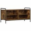 vidaXL Meuble TV 140 x 39,5 x 50 cm Ch&ecirc;ne fum&eacute; Bois d'ing&eacute;nierie