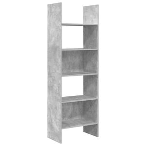 vidaXL Biblioth&egrave;que Gris b&eacute;ton 60x35x180 cm Bois d&rsquo;ing&eacute;nierie