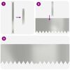 vidaXL Bordure de Pelouse 20 pcs Argent 100 x 0.05 x 20 cm