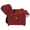 vidaXL Fauteuil de massage inclinable &agrave; 3 places rouge bordeaux tissu